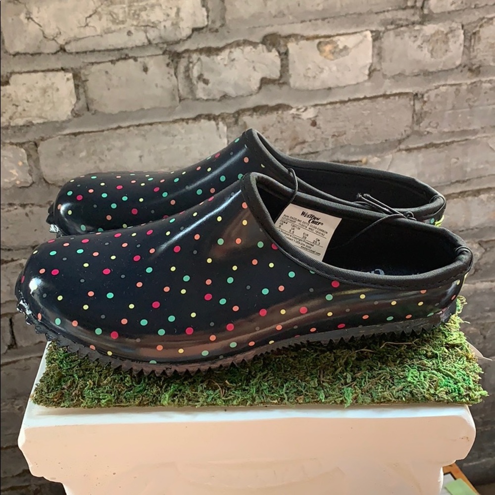 NWT Western Chief Waterproof Garden Clog Black - Picture 1 of 6